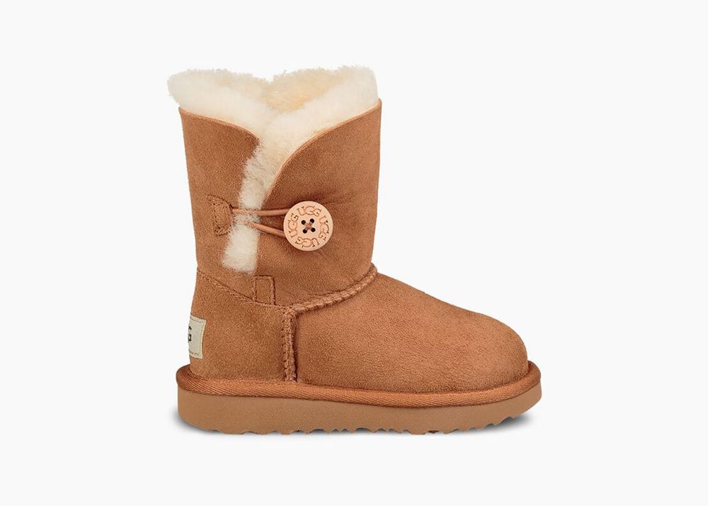 Ugg Boots Canada - Ugg Kids' Bailey Button Ii Brown